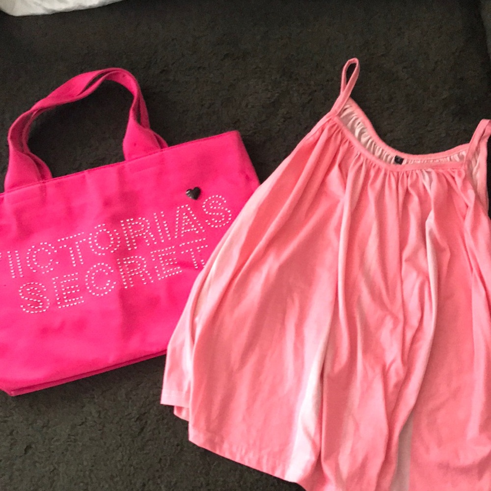🟧Woman’s 2 Piece Bundle Victoria's Secret Pink Tote and Dress Set